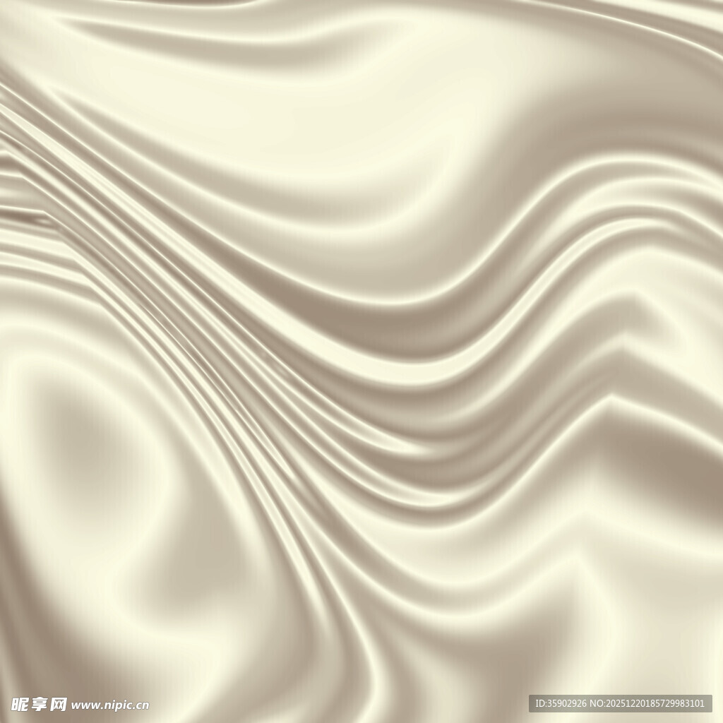丝滑米白色绸缎纹理