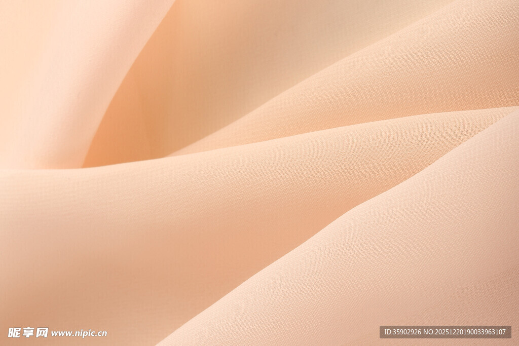 轻柔米色丝绸面料纹理