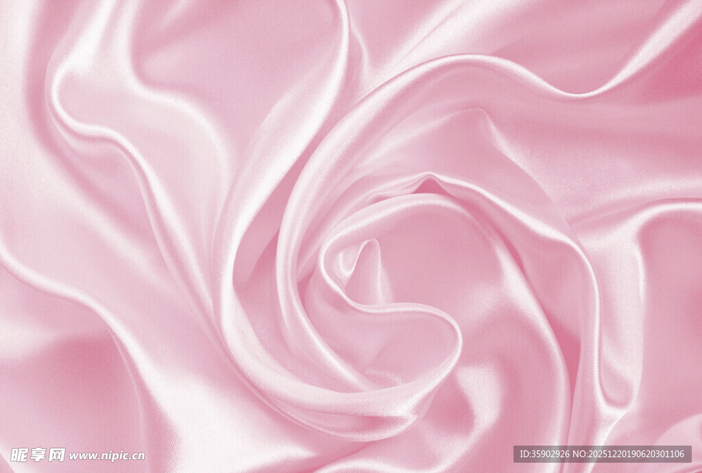 粉色丝绸纹理背景图