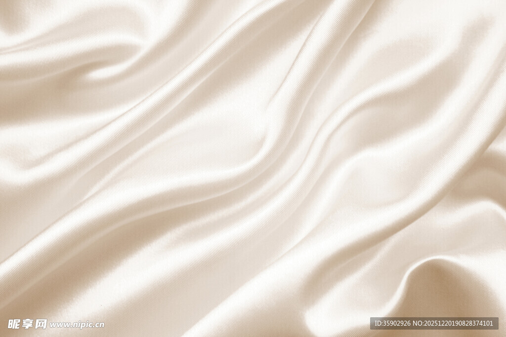米白色丝绸纹理特写