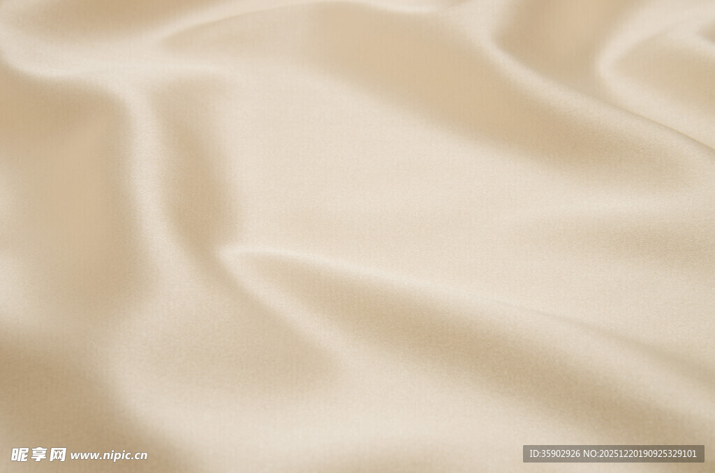 米白色柔软丝绸面料