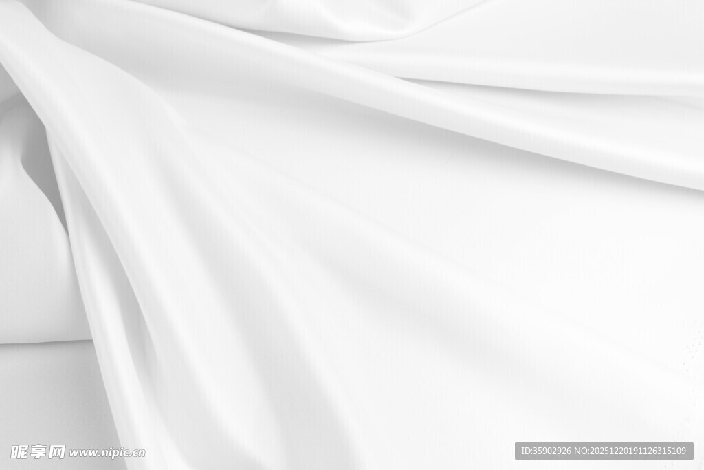 白色柔软布料纹理特写