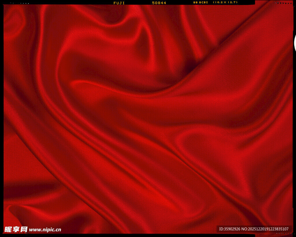 红色绸缎纹理
