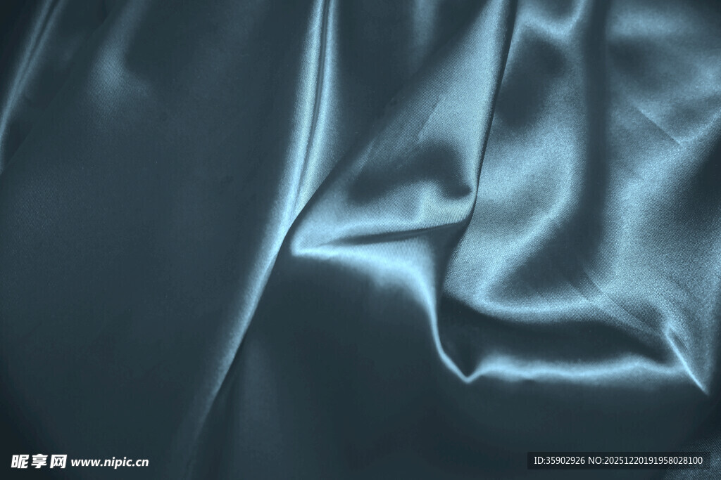 深蓝色丝绸面料纹理