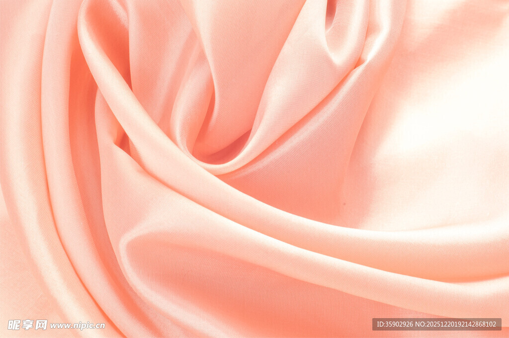 粉色丝绸布料纹理特写