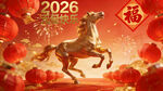 2026马年喜庆贺岁图景