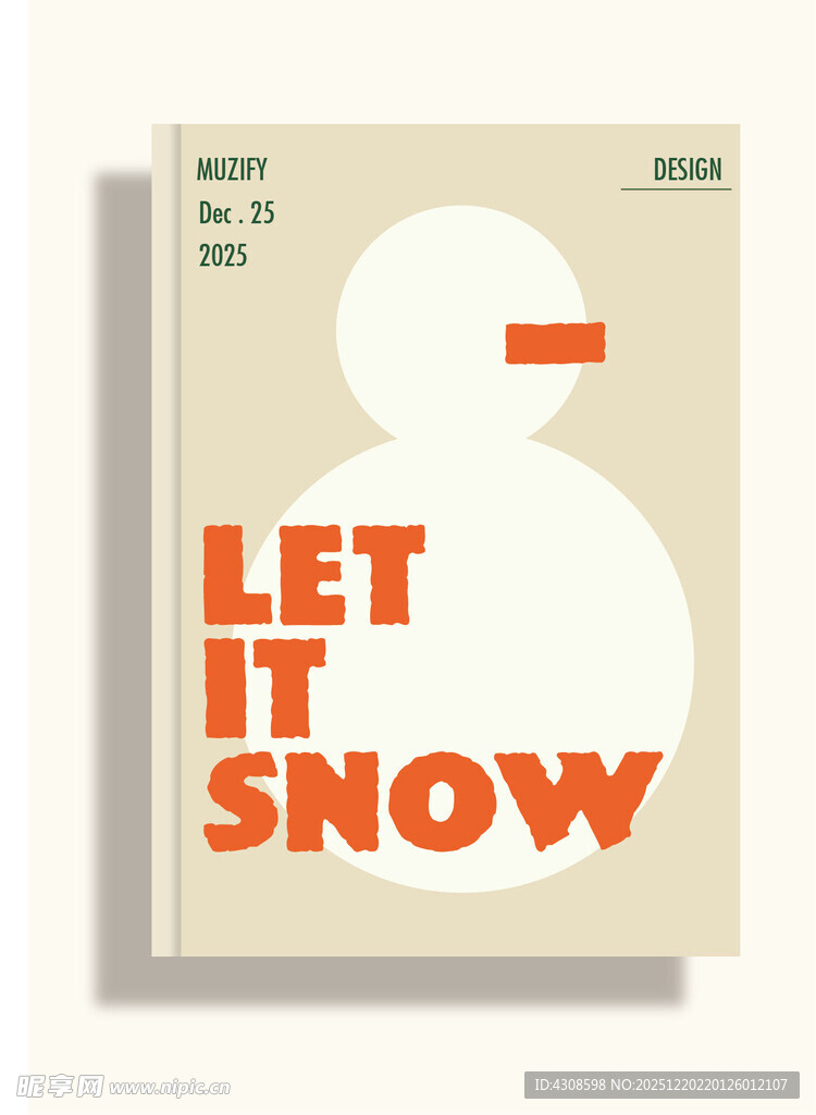 圣诞节 雪人 笔记本封面