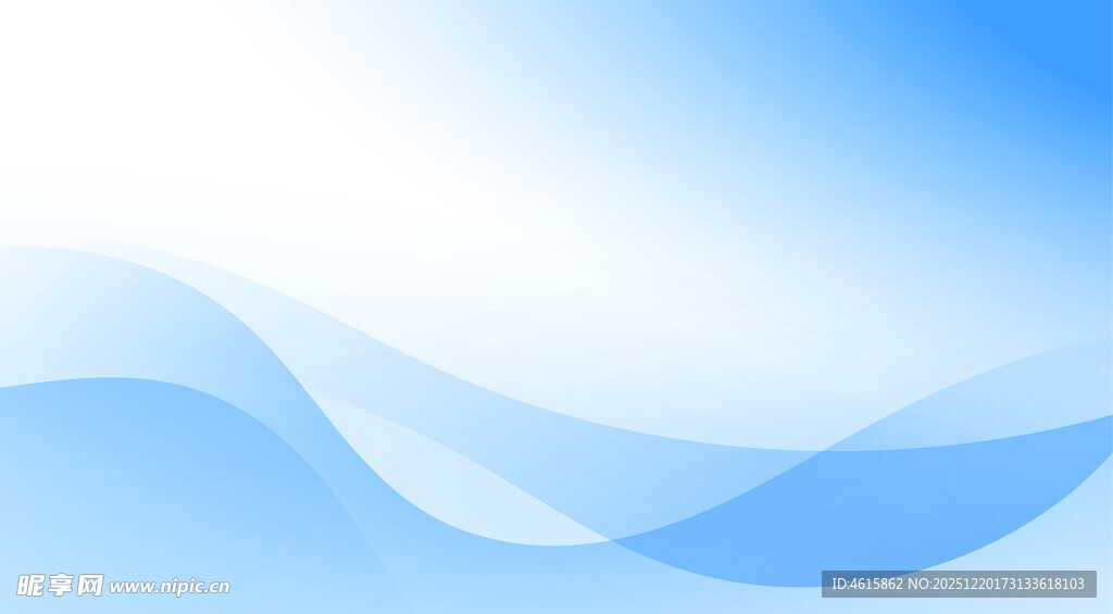 蓝色渐变波浪背景