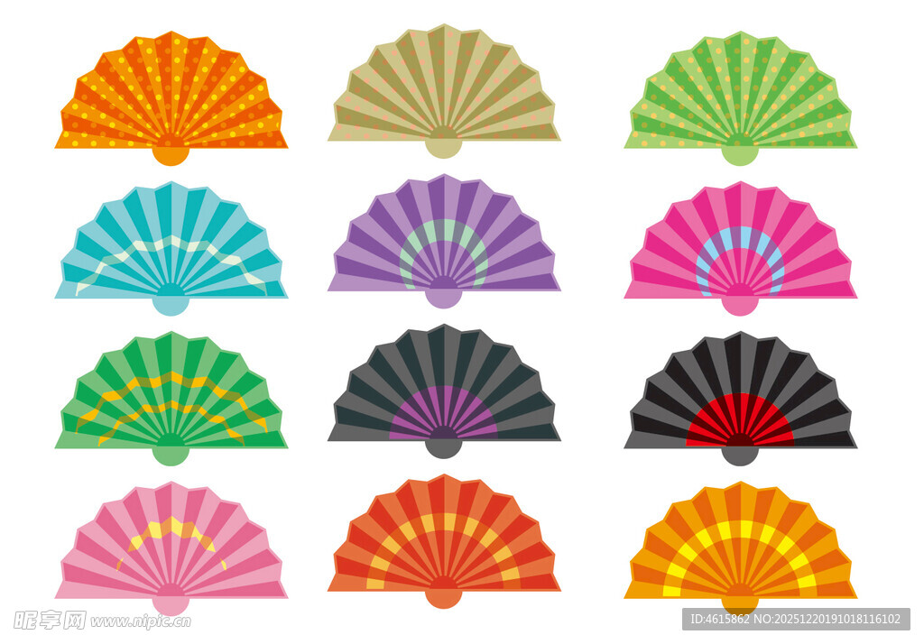 折扇图案