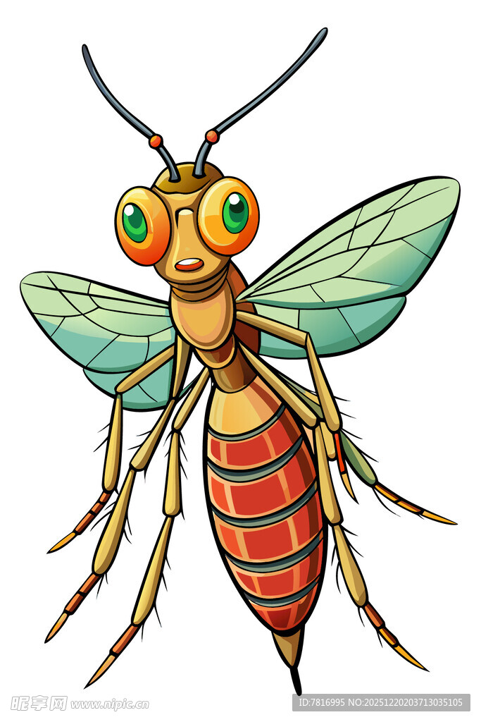 彩色卡通风格大蚂蚁形象