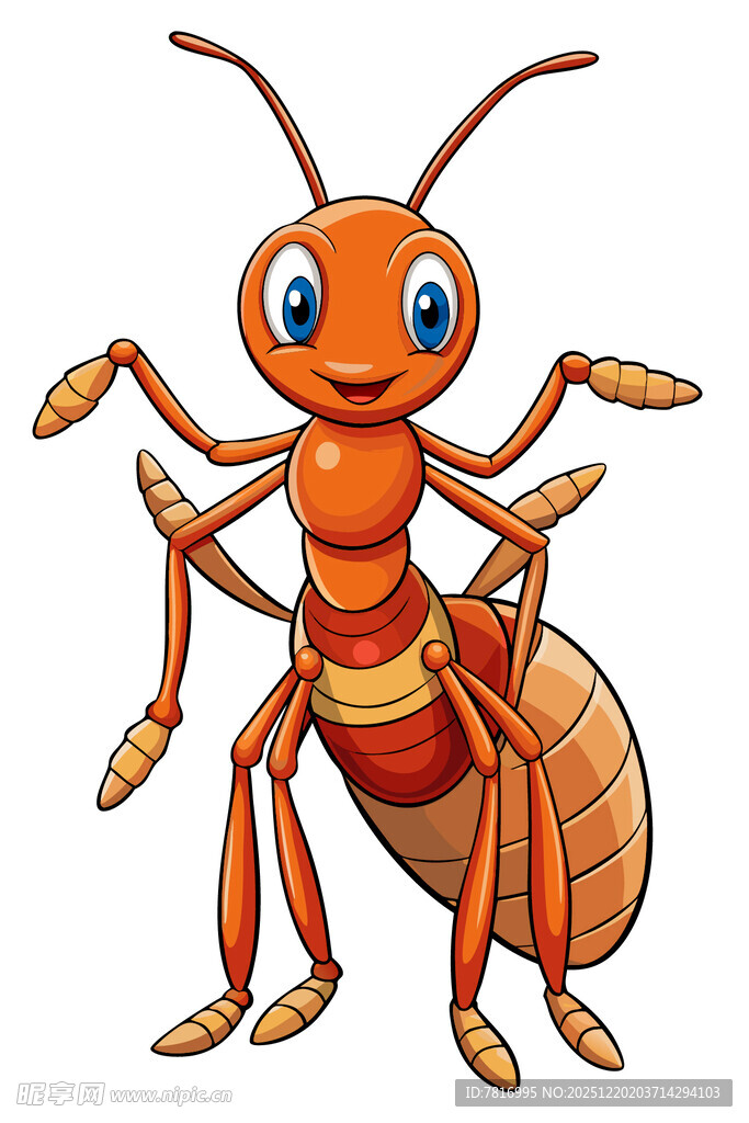 可爱卡通蚂蚁形象