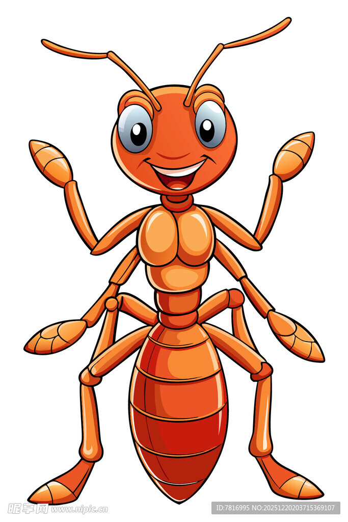 可爱卡通蚂蚁形象