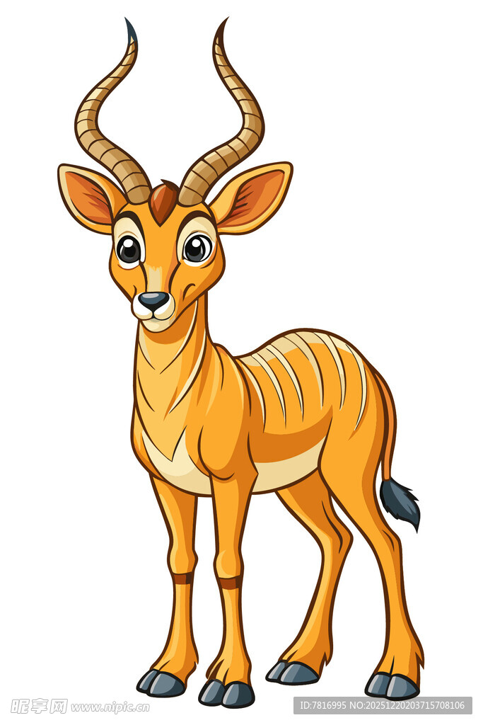 可爱羚羊卡通形象