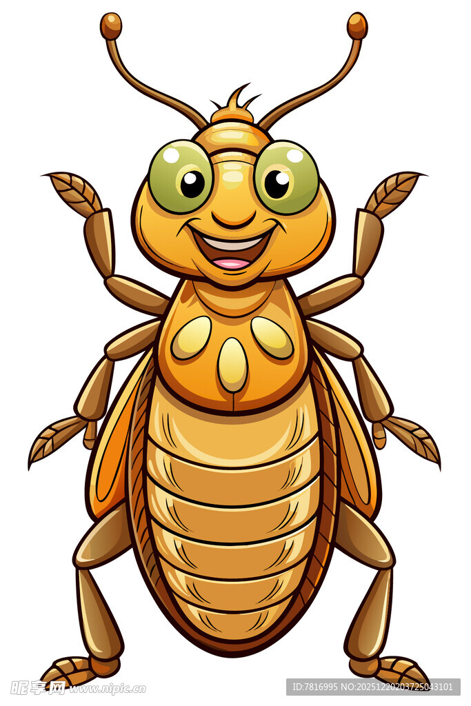 可爱卡通甲虫形象