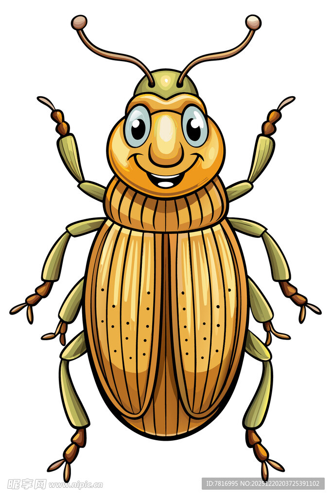 可爱卡通甲虫形象