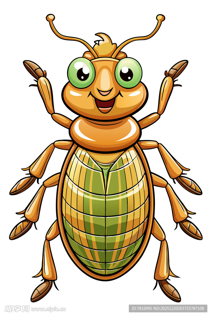 可爱卡通甲虫形象