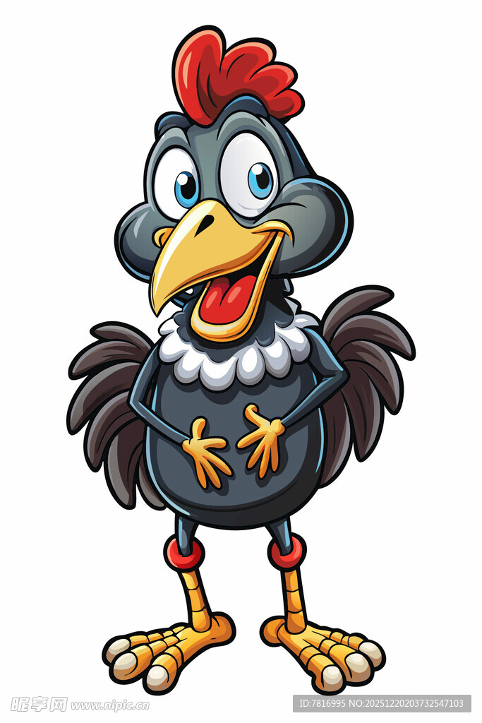 搞笑卡通母鸡形象