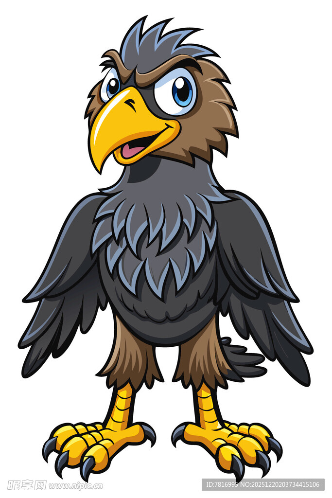 卡通老鹰形象