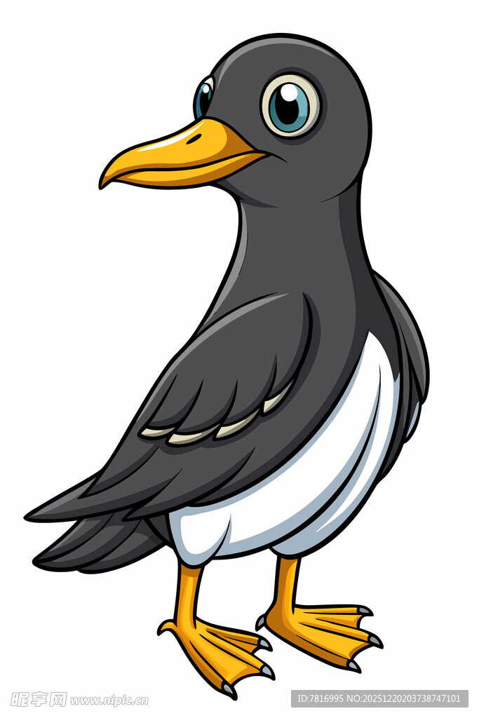 卡通海鸟形象