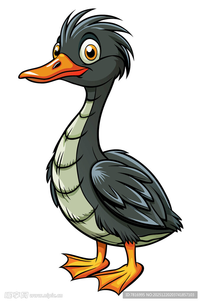 卡通小鸭形象设计图