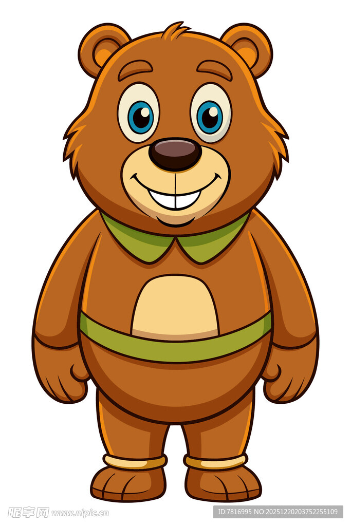 可爱小熊卡通形象