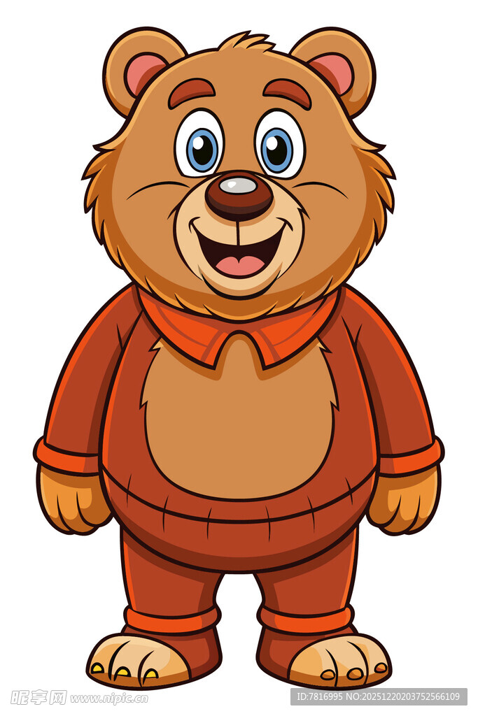 可爱小熊卡通形象