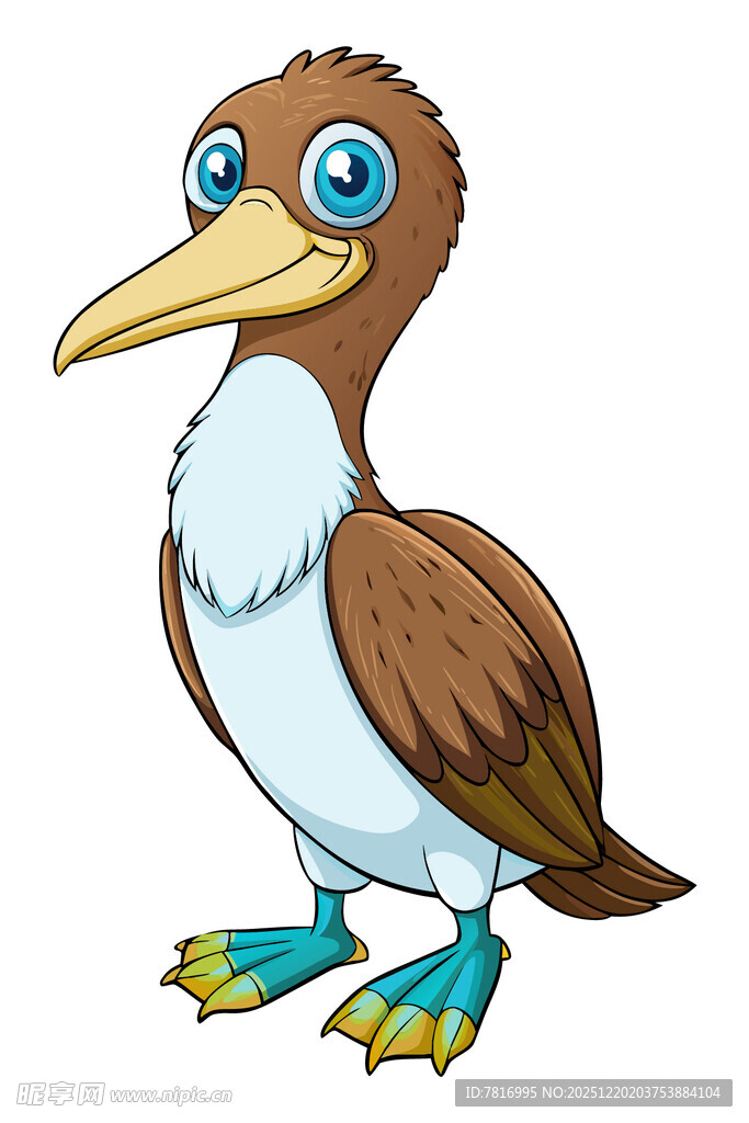 可爱卡通海鸟形象