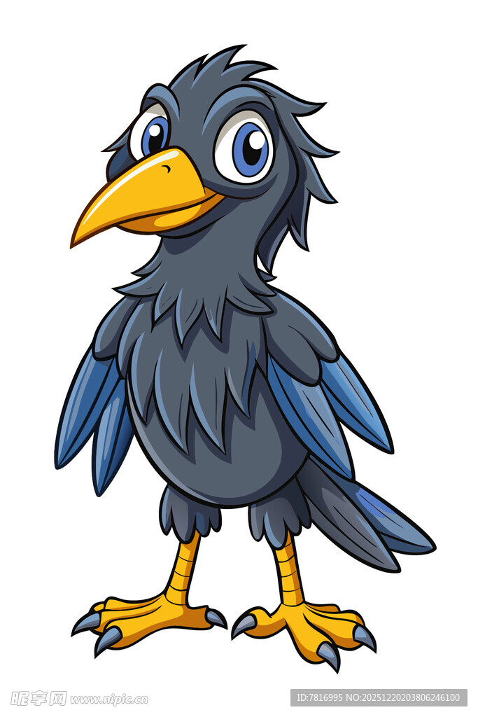 可爱卡通乌鸦形象