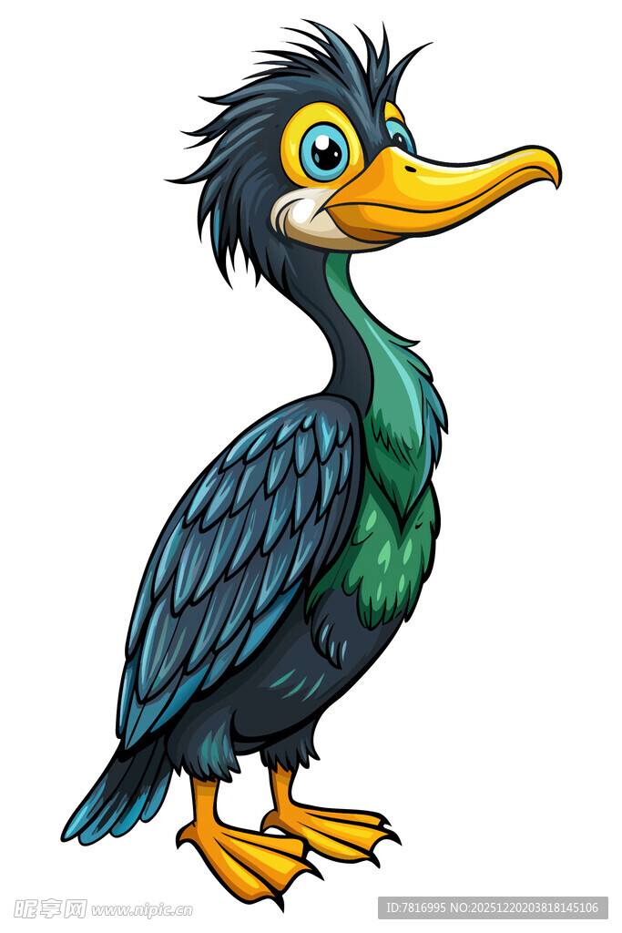 卡通鸬鹚形象