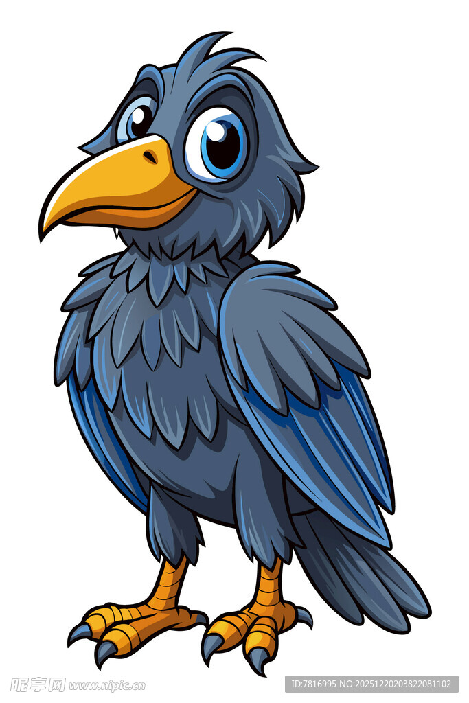 可爱卡通乌鸦形象