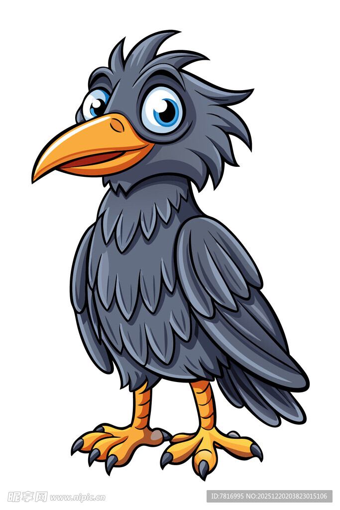 可爱卡通乌鸦形象