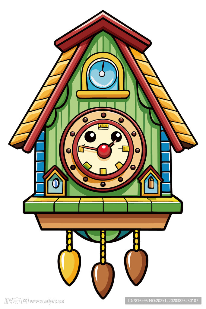 可爱卡通风格布谷鸟挂钟