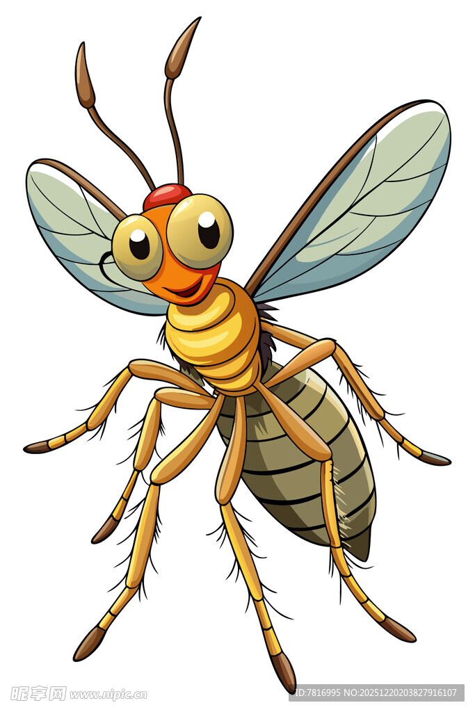 可爱卡通形象的大蚂蚁