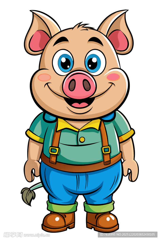 可爱小猪卡通形象