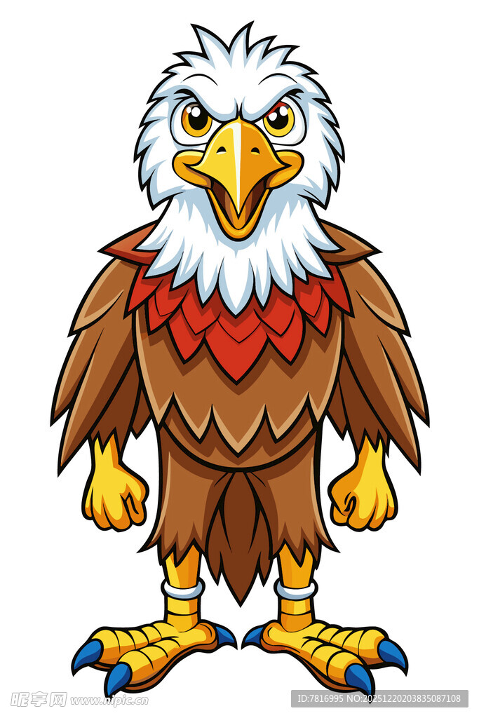 拟人老鹰卡通形象