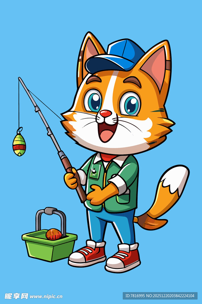 快乐猫咪钓鱼趣