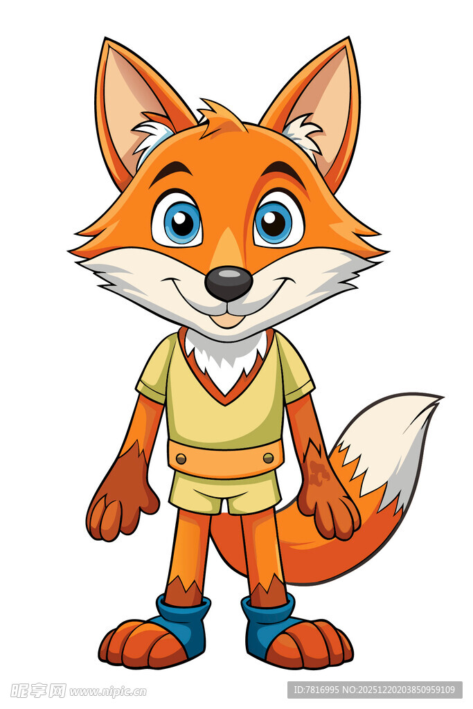 可爱卡通狐狸形象