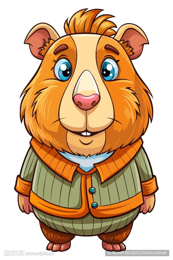 穿衣服的可爱仓鼠