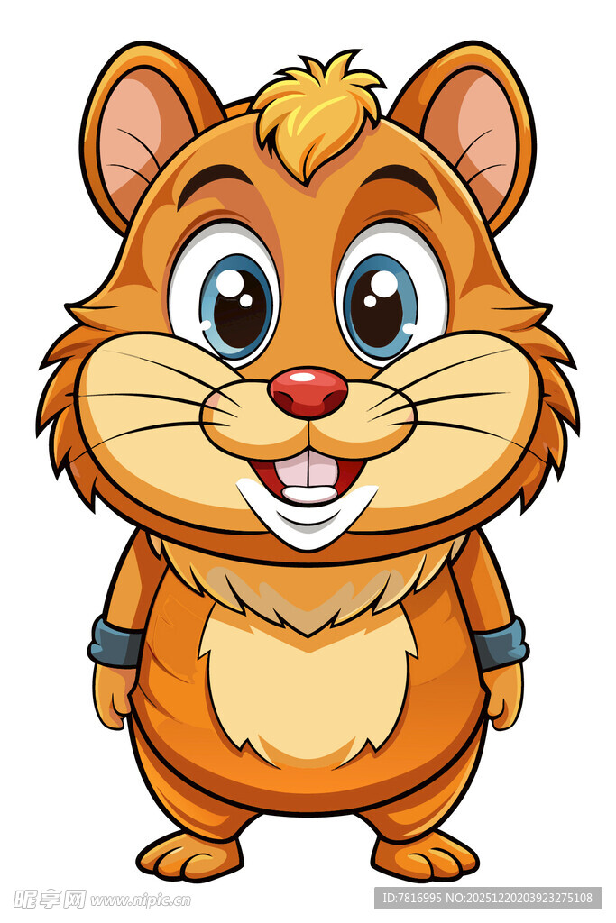 可爱卡通小仓鼠形象