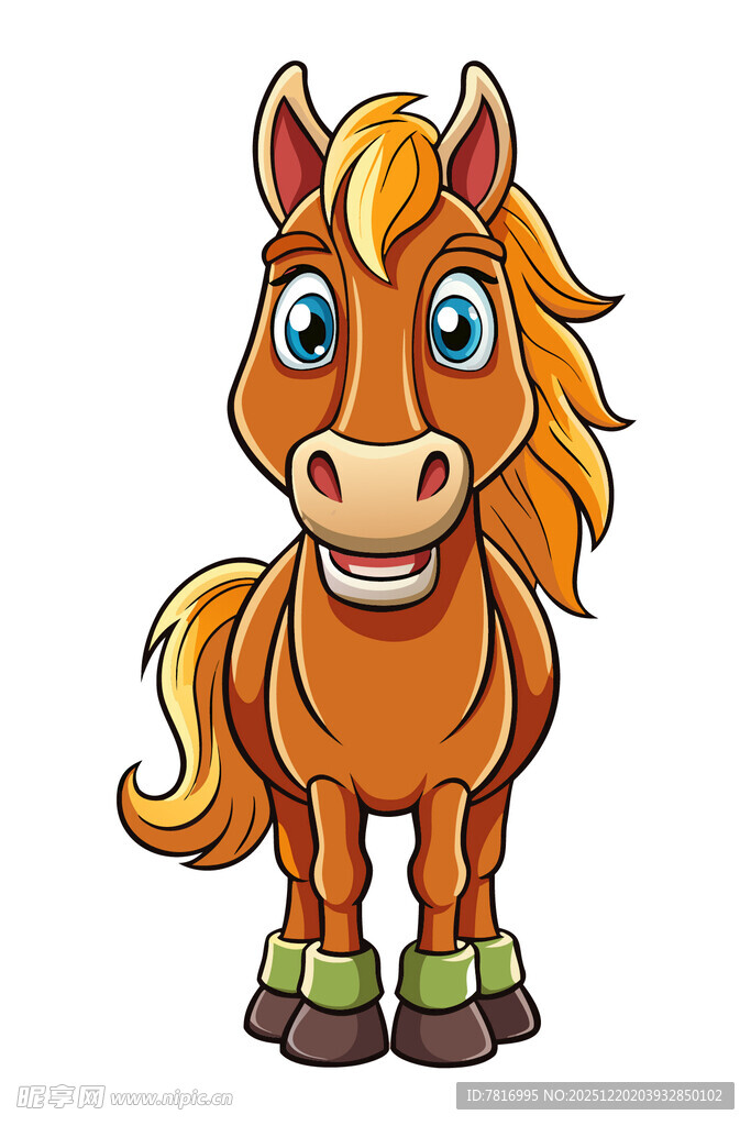 可爱卡通小马