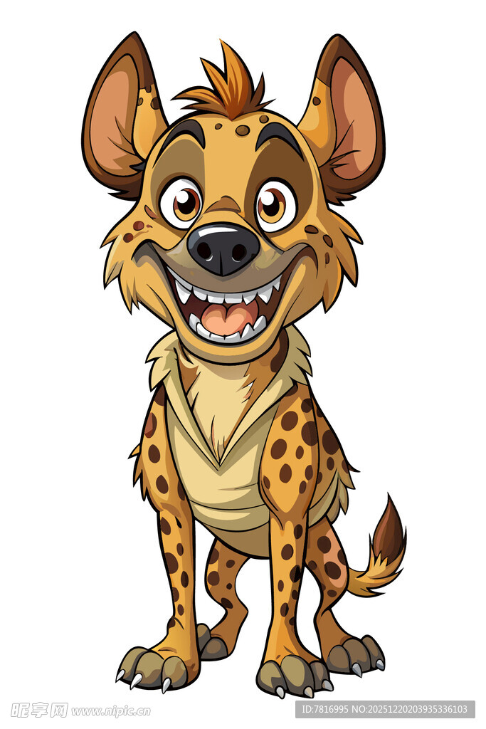 可爱斑点狗卡通形象