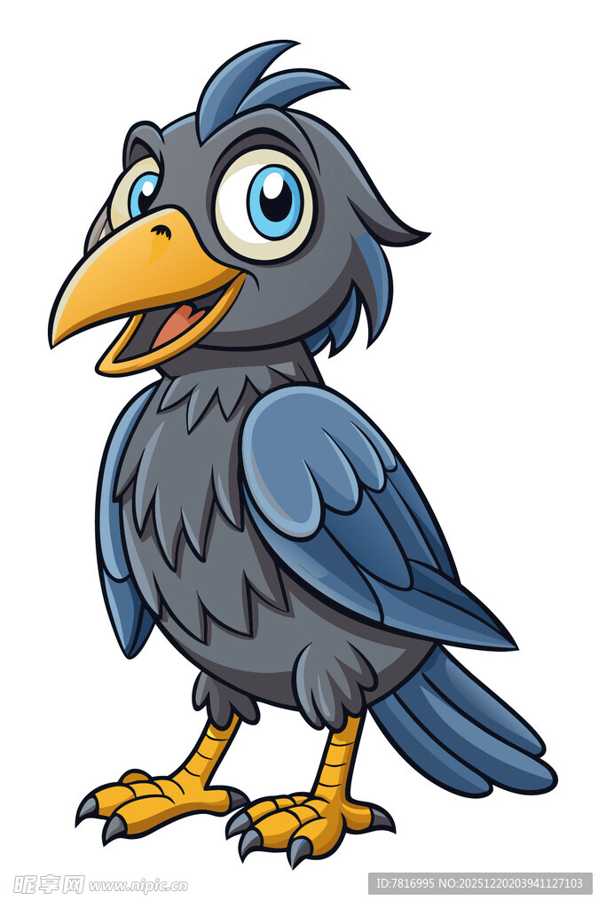 可爱卡通乌鸦形象