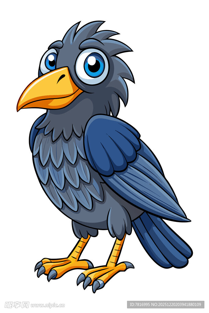 可爱卡通乌鸦形象