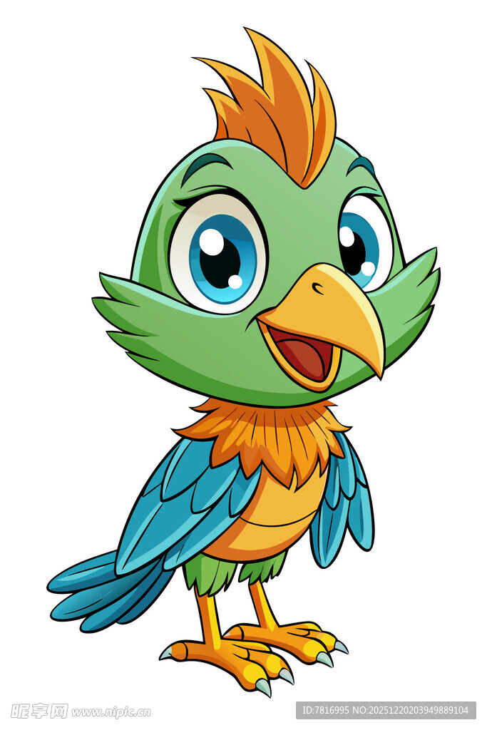 可爱卡通小鸟形象
