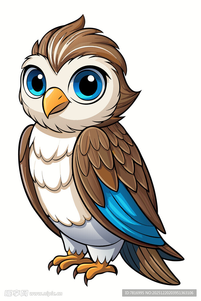 可爱卡通猫头鹰形象