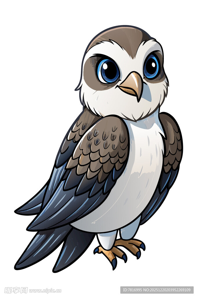 可爱卡通小鸟形象展示