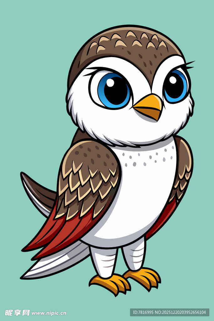 可爱卡通猫头鹰形象