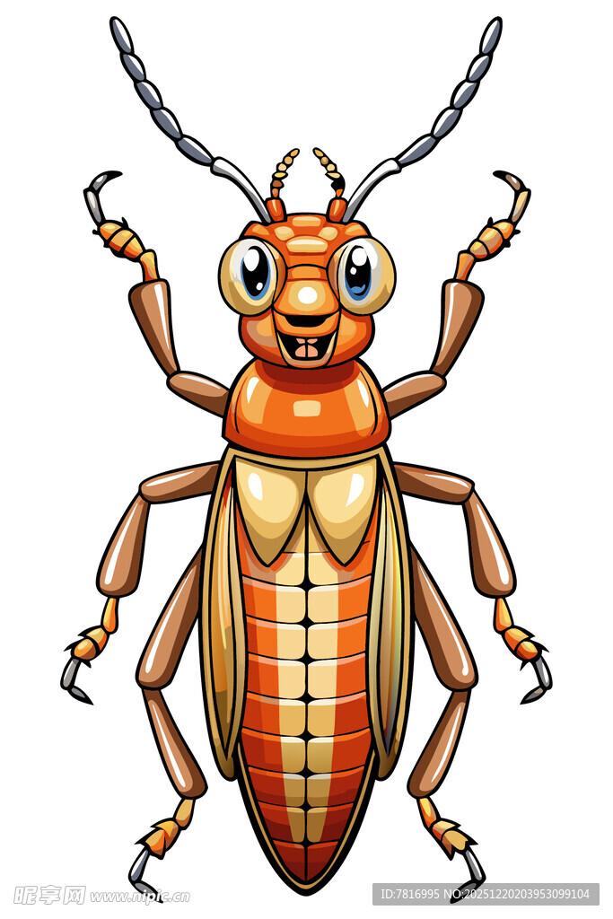 可爱卡通甲虫形象