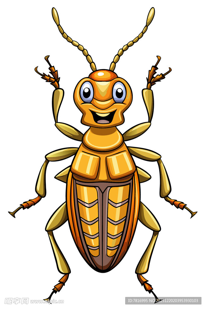 可爱卡通甲虫形象