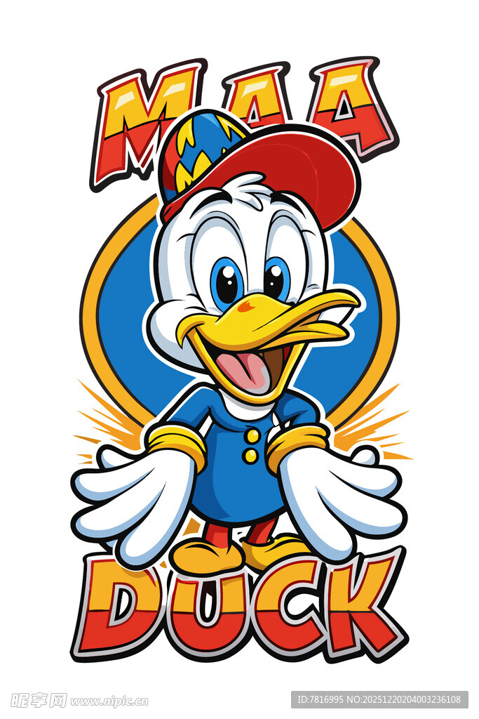 米奇妙妙鸭卡通形象展示